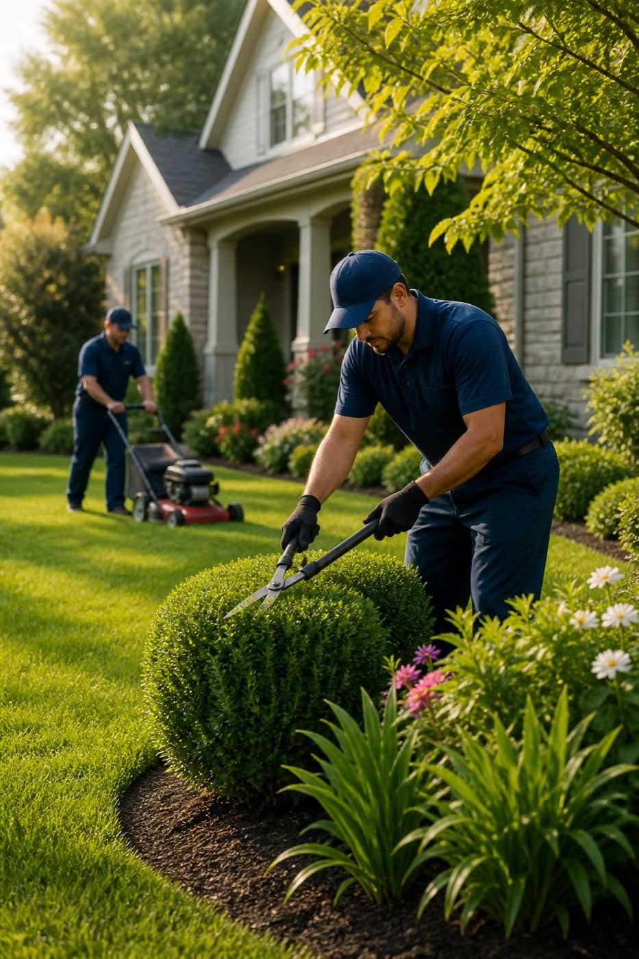 Lawn Care professional serving a local customer