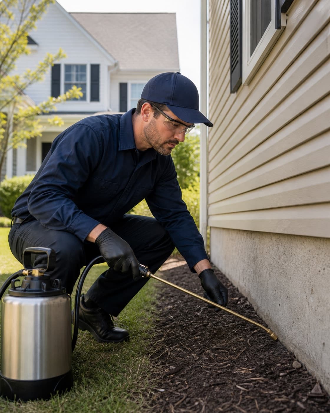 Pest Control professional serving a local customer