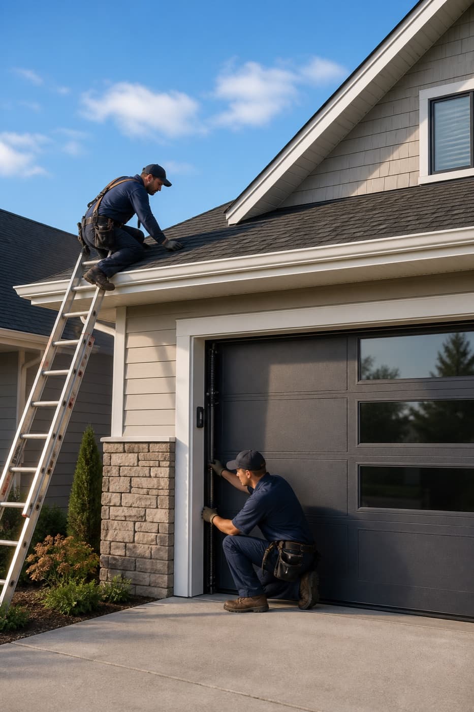 Roofing professional serving a local customer